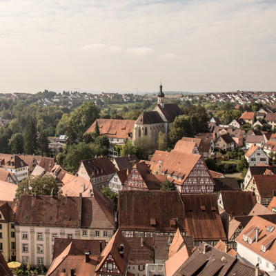 Südblick über die Altstadt von Bad Wimpfen