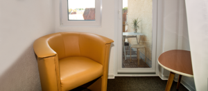Sitzecke im Doppelzimmer "Comfort" in Bad Wimpfen bei Hotel Wagner